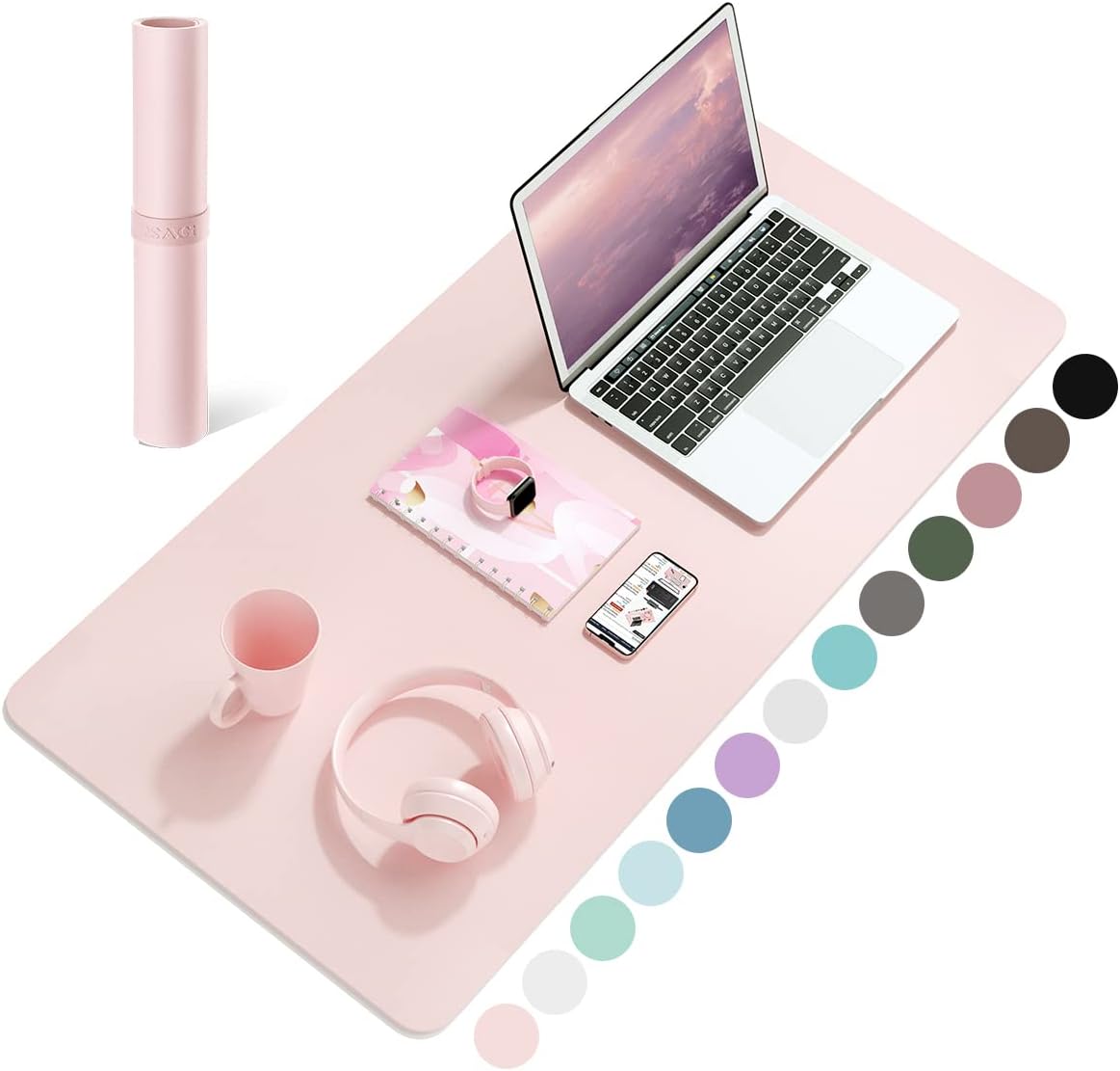 Home Office Tech Gadgets - Tappetino da scrivania 60x35 cm, protezione