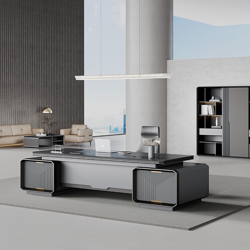 Office Tech Design - -Scrivania moderna di lusso in legno