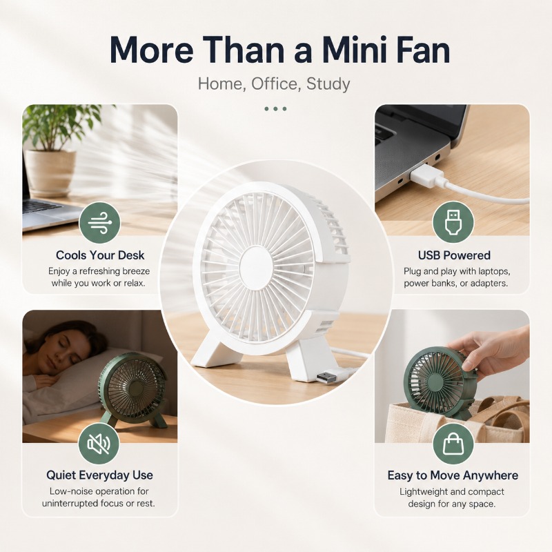 Mini Ventilatore da Tavolo Ric - Home Office Tech Gadgets recensione e prezzo